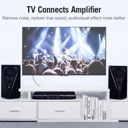 Vention VAB-R06-B300 Cable Estéreo 2x RCA Macho a 2x RCA Macho 3m Negro