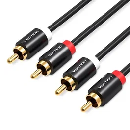 Vention Cable estéreo VAB-R06-B300 2x RCA macho a 2x RCA macho, 3m, Negro
