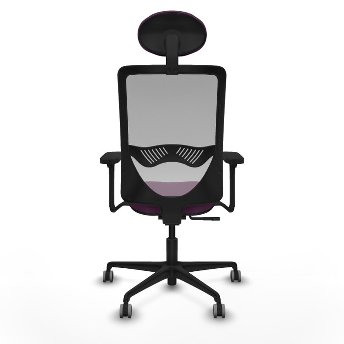 PIQUERAS Y CRESPO Silla de oficina Zulema con Mecanismo Sincro, Morado y Gris