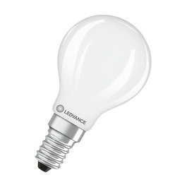OSRAM LED Classic P 40 Filament 3.4W E14 827 Frosted - Bombilla LED Mini Vintage 470 lm Blanco Cálido 2700K, Regulable