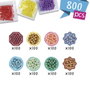 Aquabeads Set de Recarga de Abalorios Acuarela con 800 Unidades en 8 Colores