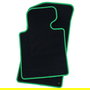 OCC Design Alfombrilla a Medida Volkswagen Bora 1998-2005 5 Piezas con Ribete Verde, Referencia OCCVW0009GR