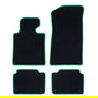 OCC Design Alfombrilla a Medida Volkswagen Bora 1998-2005 5 Piezas con Ribete Verde, Referencia OCCVW0009GR