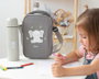 KioKids Dolci Amici Bolsa Térmica Elefante Gris Conserva Calor y Frío 2.5L para Niños +0 Meses
