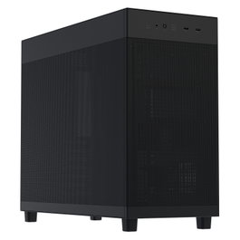 ASUS Prime AP303 Midi Tower PC Gaming Negra, ATX/micro ATX/Mini-ITX, Metal, Gestión de Cables, Filtro Antipolvo, 2 USB 3.2, 1 USB-C