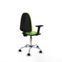 PIQUERAS Y CRESPO Silla de oficina Aýna color Pistacho con Brazos 2D