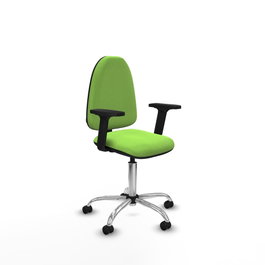 PIQUERAS Y CRESPO Silla de oficina Aýna color Pistacho con Brazos 2D