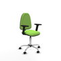 PIQUERAS Y CRESPO Silla de oficina Aýna color Pistacho con Brazos 2D