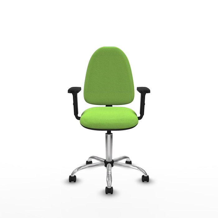 PIQUERAS Y CRESPO Silla de oficina Aýna color Pistacho con Brazos 2D