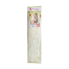 X-Pression PRE-PEIGNE WHITE (1X2) Cabello sintético para trenzar