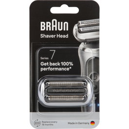 Braun Combipack 74S para Serie 7 con tecnología SkinFlex 360° en color plata/negro