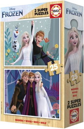 EDUCA BORRAS Puzzle de 2x25 piezas Frozen