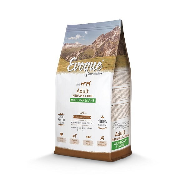 EVOQUE DOG ADULT Jabalí y Cordero 12kg EVOQUE DOG ADULT Jabalí y Cordero 12kg