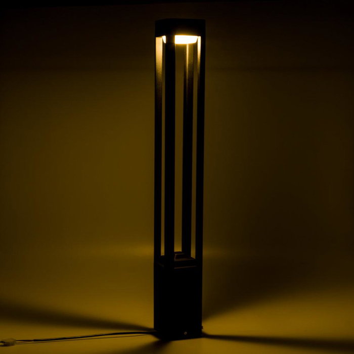 Chemnitz SL19-C002B_G-WW Lámpara de Suelo LED 10W 648Lm 2700K Blanco Cálido para Jardín y Patio Exterior IP54 Aluminio IK08 40.000H