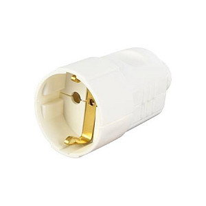 Bachmann Schutzkontaktkupplung zentral weiss Bachmann Schutzkontaktkupplung zentral weiss