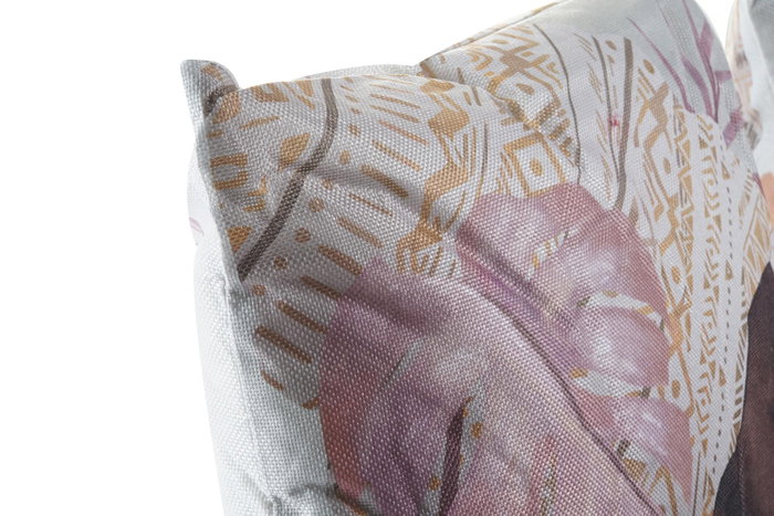 DKD Home Decor Cojín Africana Multicolor Poliéster 45x10x45 cm