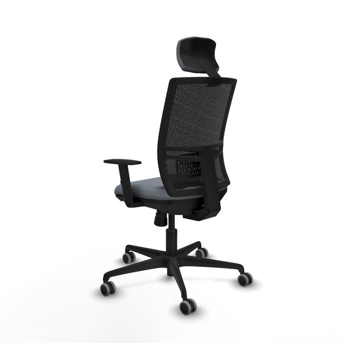 PIQUERAS Y CRESPO Silla de oficina Yunquera con mecanismo Sincro, Gris y Negro PIQUERAS Y CRESPO Silla de oficina Yunquera con mecanismo Sincro, Gris y Negro