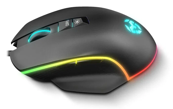 Krom Ratón Gaming Keos Óptico 6400 DPI, RGB Rainbow, 7 Botones Programables, Cable USB, Ergonomía Diestro, Color Negro, Ref. nxkromkeos Krom Ratón Gaming Keos Óptico 6400 DPI, RGB Rainbow, 7 Botones Programables, Cable USB, Ergonomía Diestro, Color Negro, Ref. nxkromkeos