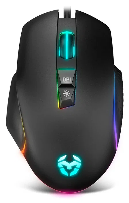 Krom Ratón Gaming Keos Óptico 6400 DPI, RGB Rainbow, 7 Botones Programables, Cable USB, Ergonomía Diestro, Color Negro, Ref. nxkromkeos Krom Ratón Gaming Keos Óptico 6400 DPI, RGB Rainbow, 7 Botones Programables, Cable USB, Ergonomía Diestro, Color Negro, Ref. nxkromkeos