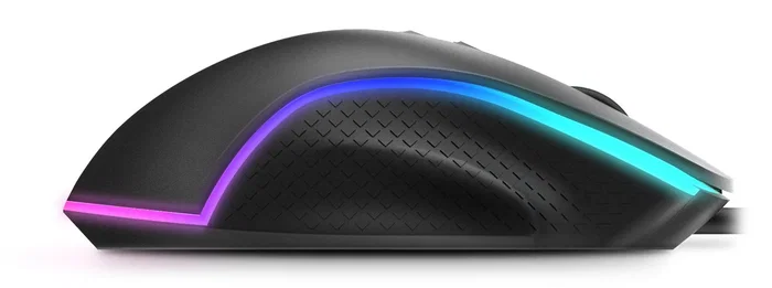 Krom Ratón Gaming Keos Óptico 6400 DPI, RGB Rainbow, 7 Botones Programables, Cable USB, Ergonomía Diestro, Color Negro, Ref. nxkromkeos Krom Ratón Gaming Keos Óptico 6400 DPI, RGB Rainbow, 7 Botones Programables, Cable USB, Ergonomía Diestro, Color Negro, Ref. nxkromkeos