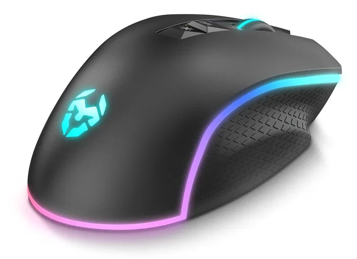 Krom Ratón Gaming Keos Óptico 6400 DPI, RGB Rainbow, 7 Botones Programables, Cable USB, Ergonomía Diestro, Color Negro, Ref. nxkromkeos Krom Ratón Gaming Keos Óptico 6400 DPI, RGB Rainbow, 7 Botones Programables, Cable USB, Ergonomía Diestro, Color Negro, Ref. nxkromkeos