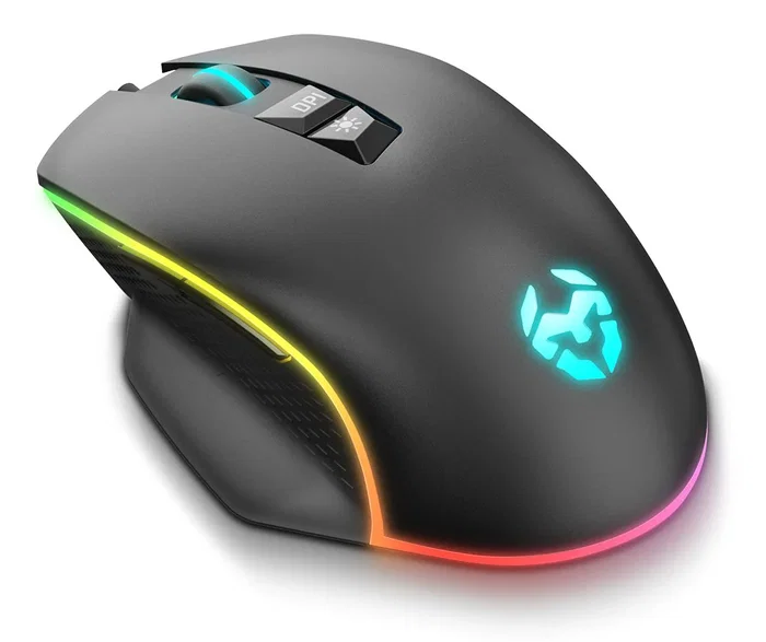 Krom Ratón Gaming Keos Óptico 6400 DPI, RGB Rainbow, 7 Botones Programables, Cable USB, Ergonomía Diestro, Color Negro, Ref. nxkromkeos Krom Ratón Gaming Keos Óptico 6400 DPI, RGB Rainbow, 7 Botones Programables, Cable USB, Ergonomía Diestro, Color Negro, Ref. nxkromkeos