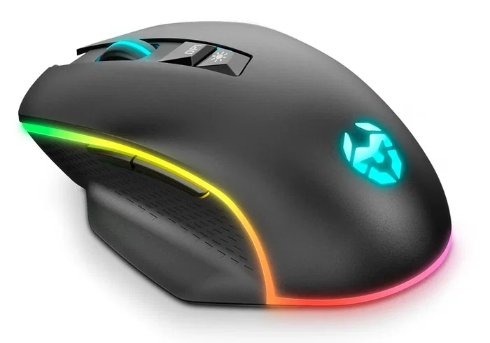 Krom Ratón Gaming Keos Óptico 6400 DPI, RGB Rainbow, 7 Botones Programables, Cable USB, Ergonomía Diestro, Color Negro, Ref. nxkromkeos Krom Ratón Gaming Keos Óptico 6400 DPI, RGB Rainbow, 7 Botones Programables, Cable USB, Ergonomía Diestro, Color Negro, Ref. nxkromkeos
