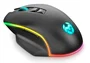 Krom Ratón Gaming Keos Óptico 6400 DPI, RGB Rainbow, 7 Botones Programables, Cable USB, Ergonomía Diestro, Color Negro, Ref. nxkromkeos