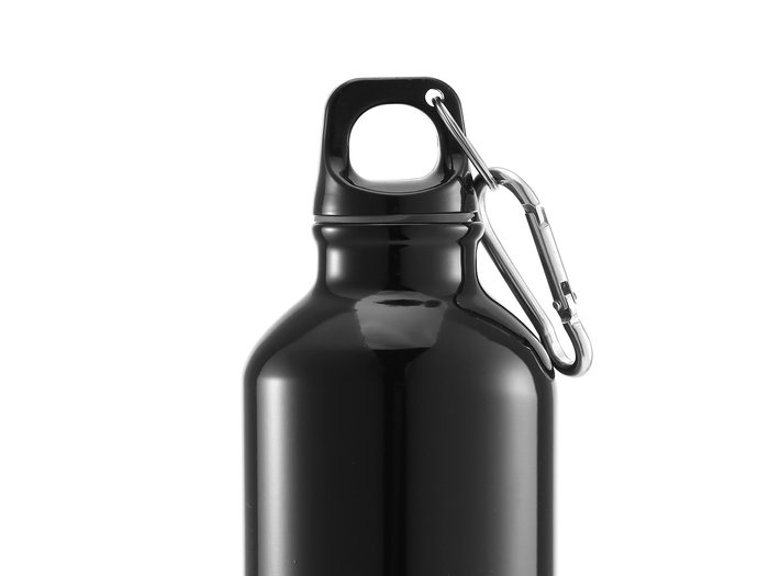 LEKNES Botella con Mosquetón 500 ml de Aluminio y Plástico, 21.5 cm de Alto, Surtido en Colores (Set de 24)