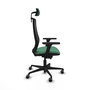 PIQUERAS Y CRESPO Silla de oficina Mardos con mecanismo Sincro/Traslack Verde esmeralda y Negro