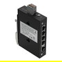 WAGO 852-1111/000-001 Interruptor Industrial ECO, 5 Puertos Gigabit Ethernet (10/100/1000), Montaje en Carril DIN, IP30, Alimentación DC 12-48V