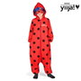 My Other Me Disfraz Ladybug Pyjamas Mono con Capucha, Peluca y Antifaz Talla 10-12 Años
