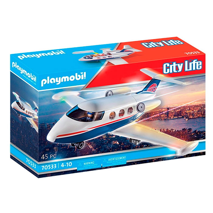 Playmobil City Life Jet Privado 70533, Juego de Construcción de 45 Piezas para Niños +4 Años Playmobil City Life Jet Privado 70533, Juego de Construcción de 45 Piezas para Niños +4 Años