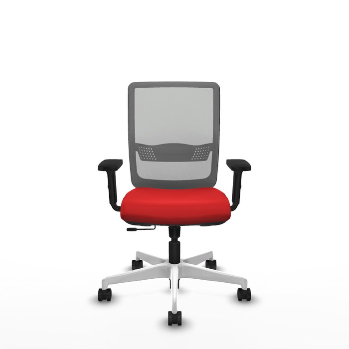 PIQUERAS Y CRESPO Silla de oficina Haches Rojo y Gris PIQUERAS Y CRESPO Silla de oficina Haches Rojo y Gris
