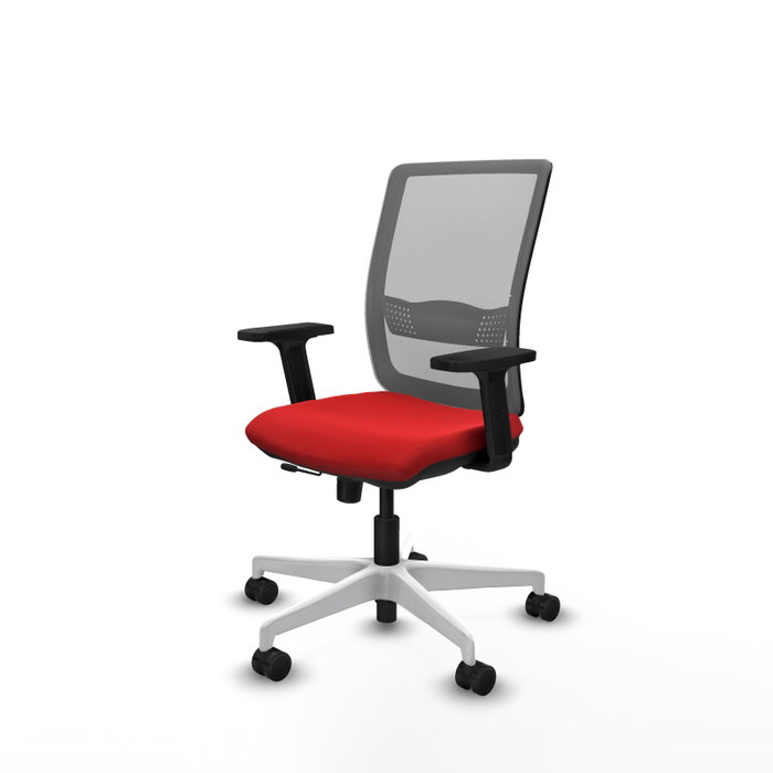 PIQUERAS Y CRESPO Silla de oficina Haches Rojo y Gris PIQUERAS Y CRESPO Silla de oficina Haches Rojo y Gris