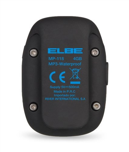 Elbe MP-118 Reproductor MP3 4GB IPX8 Resistente al Agua