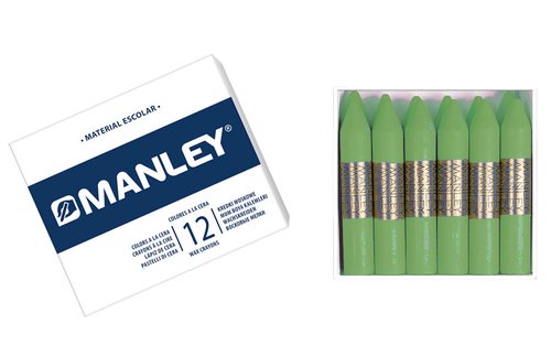Manley Estuche de 12 Ceras Verde Amarillento n.22 Manley Estuche de 12 Ceras Verde Amarillento n.22