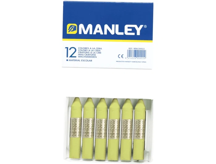 Manley Estuche de 12 Ceras Verde Amarillento n.22 Manley Estuche de 12 Ceras Verde Amarillento n.22