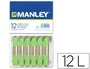 Manley Estuche de 12 Ceras Verde Amarillento n.22