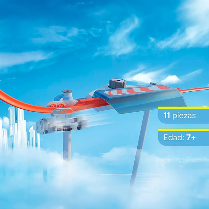 PLAYMOBIL Sky Trails: Booster 72059, Juguete de Construcción, Pista de Acción con Impulso de Velocidad, A Partir de 7 Años
