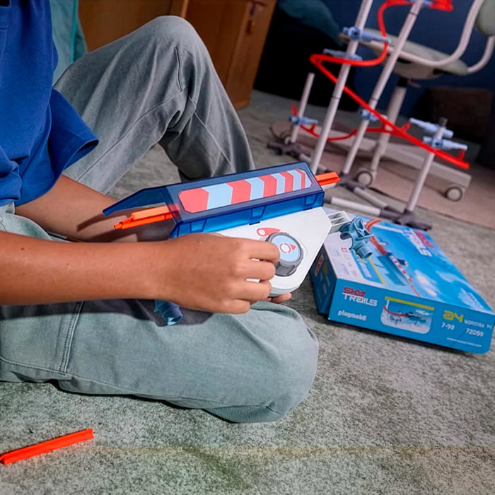 PLAYMOBIL Sky Trails: Booster 72059, Juguete de Construcción, Pista de Acción con Impulso de Velocidad, A Partir de 7 Años