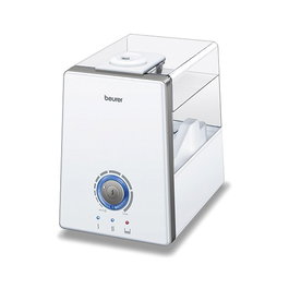 Beurer LB-88 Humidificador de Aire Ultrasónico Blanco para Habitaciones de hasta 48m2, Silencioso y con Difusor de Aromas