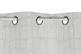 DKD Home Decor Cortina Niza Urban Beige Poliester Jacquard 260 x 140 cm (2 Unidades)