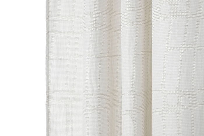 DKD Home Decor Cortina Niza Urban Beige Poliester Jacquard 260 x 140 cm (2 Unidades)