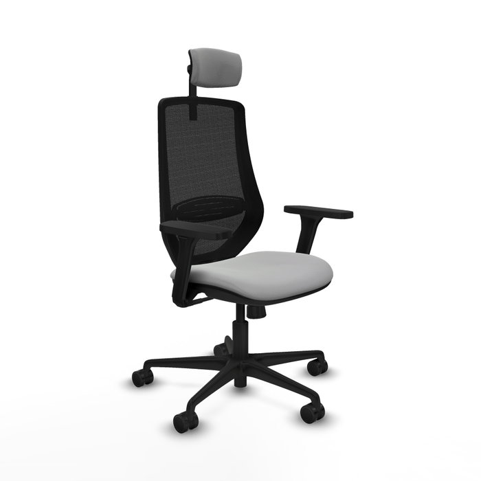 PIQUERAS Y CRESPO Silla de oficina Mardos con mecanismo Sincro, Gris claro y Negro PIQUERAS Y CRESPO Silla de oficina Mardos con mecanismo Sincro, Gris claro y Negro