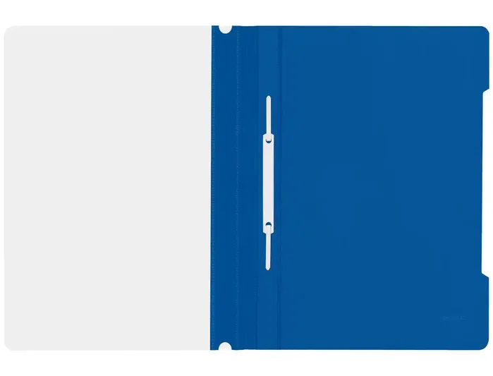 LEITZ Dosier Fastener PVC A4 Azul con Tarjetero (Set de 25)
