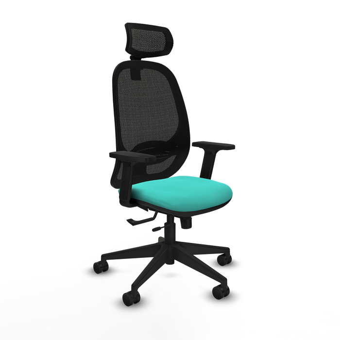 PIQUERAS Y CRESPO Silla de oficina Cilanco Turquesa y Negro PIQUERAS Y CRESPO Silla de oficina Cilanco Turquesa y Negro