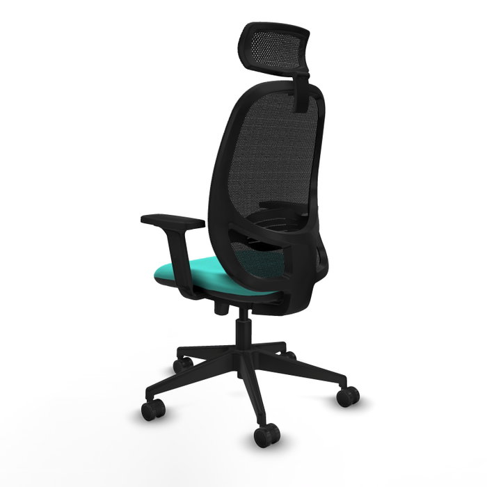 PIQUERAS Y CRESPO Silla de oficina Cilanco Turquesa y Negro PIQUERAS Y CRESPO Silla de oficina Cilanco Turquesa y Negro