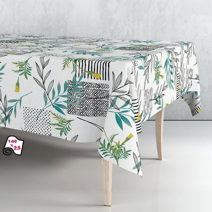 Exma Rollo de hule mantel estampado mix 1,40 x 25 m