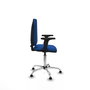 PIQUERAS Y CRESPO Silla de oficina Aýna Azul con Brazos 2D